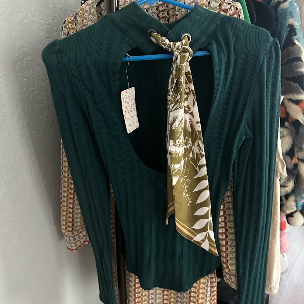 Free people backless shirt size s